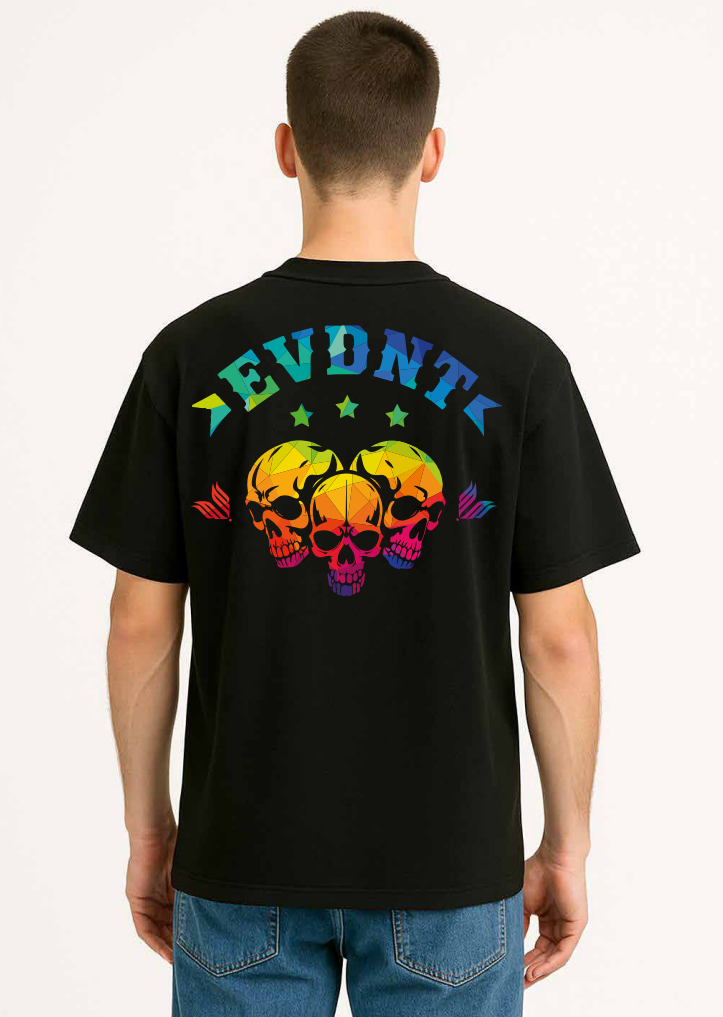 Camiseta EVDNT Triple Skull - Imagen 2