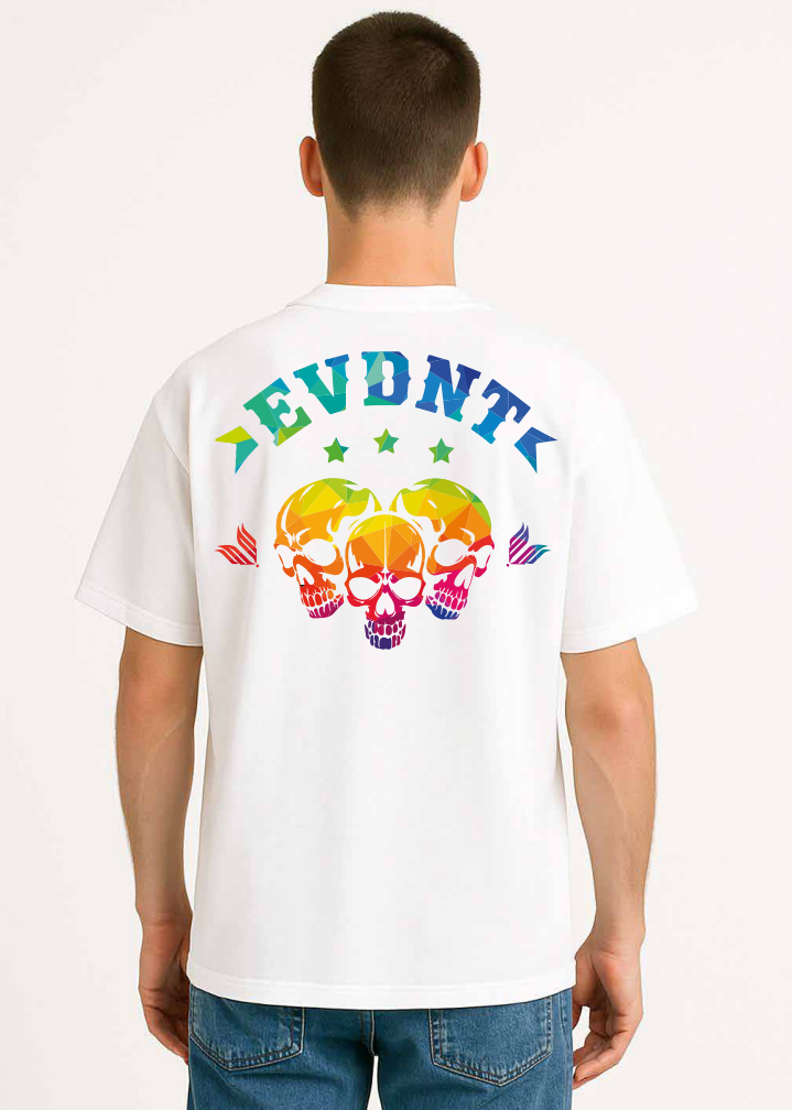 Camiseta EVDNT Triple Skull - Imagen 3